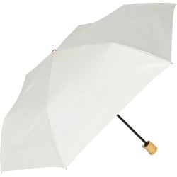 日傘 形状安定折りたたみ傘 晴雨兼用 stella 50cm 手開き式 一級遮光 6本骨 撥水度5級 バンブーハンドル グラスファイバー骨 オフ×オフ M50XT-063PI-off-off