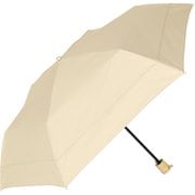 日傘 折りたたみ傘 晴雨兼用 形状安定折りたたみ日傘 stella ベージュ×ベージュ M50XT-063PI-beige-beige