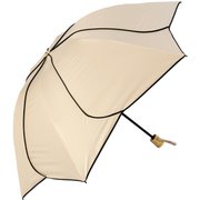 日傘 折りたたみ傘 晴雨兼用 花びら折りたたみ日傘 親骨55cm SAKASA ameri ベージュ×ブラック M55HB-063PO-beige-black