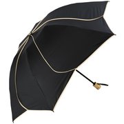 日傘 折りたたみ傘 晴雨兼用 花びら折りたたみ日傘 親骨55cm SAKASA ameri ブラック×ベージュ M55HB-063PO-black-beige