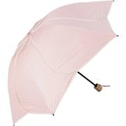 日傘 折りたたみ傘 晴雨兼用 花びら折りたたみ日傘 親骨55cm SAKASA ameri ピンク×オフ M55HB-063PO-pink-off