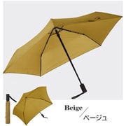 折りたたみ傘 自動開閉 超軽量 カーボン 雨傘 5本骨 eta ベージュ AEX-05321UI-beige