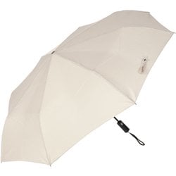 折りたたみ傘 8本骨ワンタッチ式形状安定雨傘 親骨65cm lupo ベージュ A65XT-083UI-beige