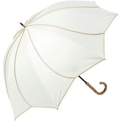 日傘 晴雨兼用 ショート丈 花びらデザイン colon ameri 50cm 手開き式 一級遮光 8本骨 撥水度5級 グラスファイバー骨 オフ×ベージュ M50HB-081API-off-beige