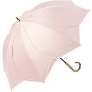 日傘 晴雨兼用 ショート丈 花びらデザイン colon ameri ピンク×オフ M50HB-081API-pink-off