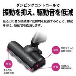 シャープ 紙パック式コードレススティッククリーナー ブラック EC-KR2-B RACTIVE Air 掃除機 コードレススティック シャープ 紙パック式