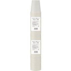 紙コップ 7オンス 205ml（約口径7.2cm×高さ7.9cm） 80個入 ホワイト