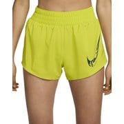 Dri-FIT ミッドライズ グラフィック ショートパンツ (インナー付き) FV6365 357 ブライトカクタス/アーモリーネイビー Mサイズ [ランニングウェア ショートパンツ レディース]