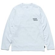 シンクトワイスロンクスリーブTシャツ Think Twice Long Sleeve T-Shirt TS-24AU10603WH White Mサイズ [アウトドア カットソー メンズ]