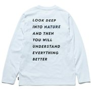 シンクトワイスロンクスリーブTシャツ Think Twice Long Sleeve T-Shirt TS-24AU10603WH White Mサイズ [アウトドア カットソー メンズ]