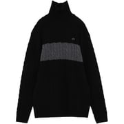 TRM 24FW ミニCableSweater 7AK042_0BLK_M