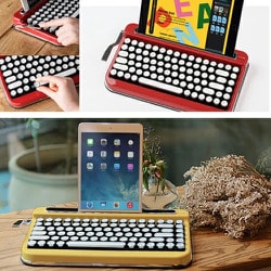 AJAX タイプライター風キーボードPENNA（ペナ） Baby Pink + アルカリ乾電池 単3形10本パックセット PNADBP+HDLR6/1.5V10P タイプライター風レトロキーボードPENNA-ペナ- おうち時間