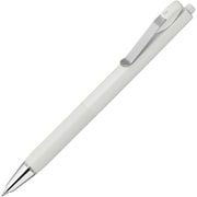 油性ボールペン bLen U(ブレンユー) 0.5mm ブレンシステム S油性インク搭載 金属バインダークリップ インク色:黒 本体色:白 BAS87-W