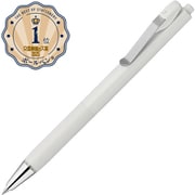 油性ボールペン bLen U(ブレンユー) 0.7mm ブレンシステム S油性インク搭載 金属バインダークリップ インク色:黒 本体色:白 BA87-W