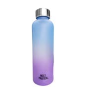 タイムマーカー付き グラデーション シェイカーボトル 500ml(ステンレスボール付き)BL×PU