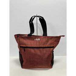 刺繍メッシュポケットトートバッグ レッド ST-0182 RD