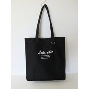 帆布A4トートバッグ ブラック CT-1443 BK