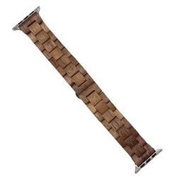 IQ-AW053B45-BR [Apple Watch 49/45/44/42mm用 ウッドベルト （053） ブラウン]