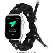 IQ-AW054B45-BK [Apple Watch 49/45/44/42mm用 ストリングス ロープバンド （054） ブラック]