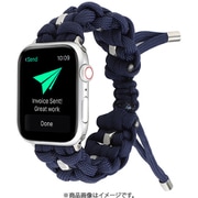 IQ-AW054B45-NV [Apple Watch 49/45/44/42mm用 ストリングス ロープバンド （054） ネイビー]