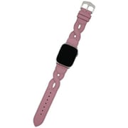 IQ-AW055B41-PK [Apple Watch 41/40/38mm用 ツイスト本革ベルト （055） スモーキーピンク]