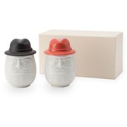 Daruma Vessel 2pcs BK ＆ RD FL19-00204