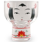 Kokeshi Glass 1pc 菊 FL11-00703