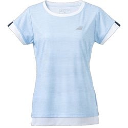 クラブショートスリーブシャツ レディース テニス シャツ ブルー（136） Mサイズ BWG4330C