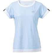 CLUB SHORT SLEEVE SHIRT BWG4330C 136 ブルー Lサイズ [テニス 半袖シャツ レディース]