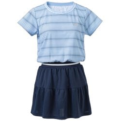 CLUB DRESS BWG4333C 136 ブルー Lサイズ [テニス ワンピース レディース]