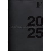 限定 10月始まり F.O.B COOP B6ダイアリ-ノート(M) 黒 2025 PBF75K25