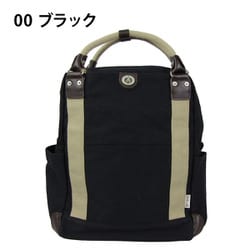 3X80-00 [帆布工房 リュック（キャリー対応 2WAY） ブラック]