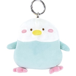 P-9782 HUGHUG（ハグハグ） もっちり パスケース インコ（BL） [キャラクターグッズ]