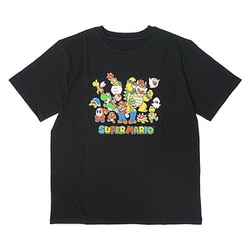 ユーズド スーパーマリオ キラー Tシャツ 墨黒 ブラック
