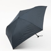MR003-05 [折り畳み傘 晴雨兼用傘 50cm 軽量ミニ UVカット ネイビーストライプ]