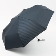 MR004-05 [折り畳み傘 晴雨兼用傘 65cm 耐風 手開き 大型 UVカット ネイビーストライプ]