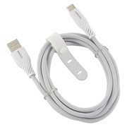 さらさらUSBケーブル Type-AtoC 2m 高耐久 ケーブルバンド付き SMT-L20SCA15N
