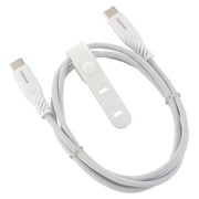 さらさらUSBケーブル PD100W対応 Type-CtoC 1m 高耐久 ケーブルバンド付き SMT-L10SCC100N