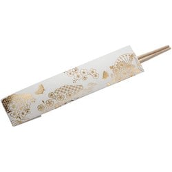 R0092402 [ROKKAKU 箔押し祝箸 花ごよみ 3膳入 日本製 24cm]
