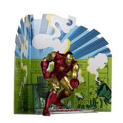 マーベル・コミック シーン・フィギュア #003 アイアンマン （ジョン・ロミータ Jr.／The Invincible Iron Man Vol.1 #126） [塗装済完成品フィギュア 全高約180mm 1/10スケール]