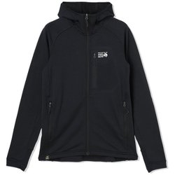 ポーラテックパワーグリッドFZフーディ Polartec Power Grid Full Zip Hoody OM0793 010 Black Lサイズ [アウトドア フリース メンズ]