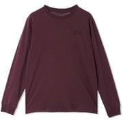 ボックスロゴロングスリーブ Box Logo Long Sleeve OM0722 513 Blackberry Lサイズ [アウトドア カットソー メンズ]