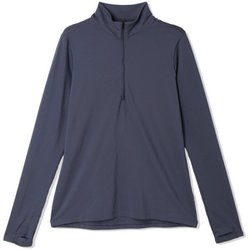 バターアップハーフジップ レディース カットソー Blue Slate（417） Mサイズ OL0849