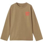 ロングスリーブスモールスクエアロゴティー L/S Small Square Logo Tee NTJ32357 ケルプタン KT 130サイズ [アウトドア トップス 長袖 キッズ]