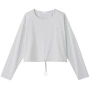 サップルスキンロングスリーブトップ SUPPL SKIN L/S TOP DC524306 ミストグレー MY Mサイズ [フィットネス ヨガ シャツ レディース]