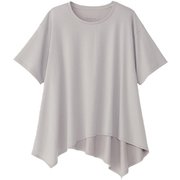 アシンメトリーフレアティー ASYMMETRY FLARE TEE DC724105 トープグレー TH Mサイズ [フィットネス ヨガ シャツ レディース]