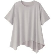アシンメトリーフレアティー ASYMMETRY FLARE TEE DC724105 トープグレー TH Lサイズ [フィットネス ヨガ シャツ レディース]