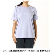 プリントショートスリーブティー PRINT S/S TEE DC724107 シュガーバイオレット SV XLサイズ [フィットネス ヨガ シャツ レディース]