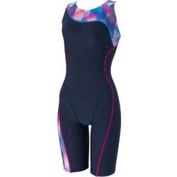 アシンメトリールースンニースキン レディース 水着 パープル（PU） Lサイズ SFW12403