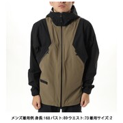 パーテックスシールドエアーマウンテニアリングジャケット PERTEX SHIELDAIR Mountaineering Jacket GM04101 ブラック×デザートトープ LJ サイズ2 [防水ジャケット ユニセックス]